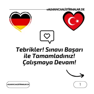Tebrikler Almancaalistirmalar